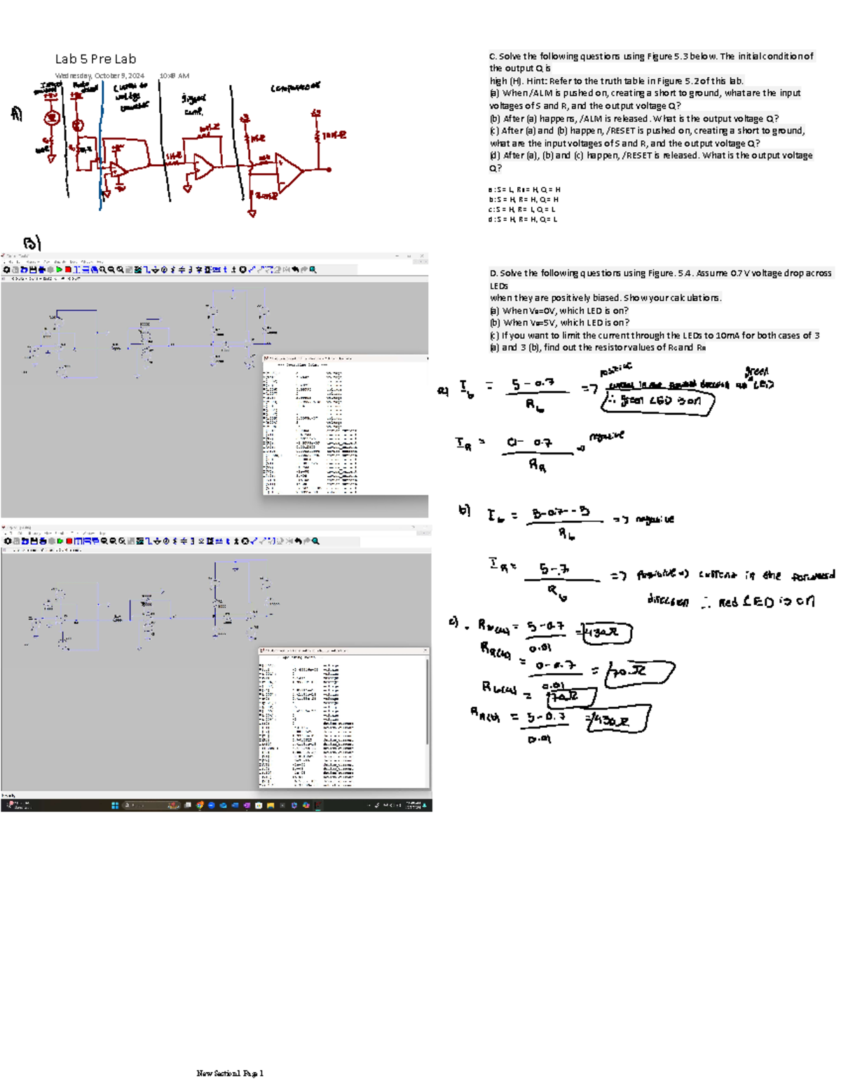 Prelab 5 - Logic Gates and LEDs Analysis Questions - Studocu
