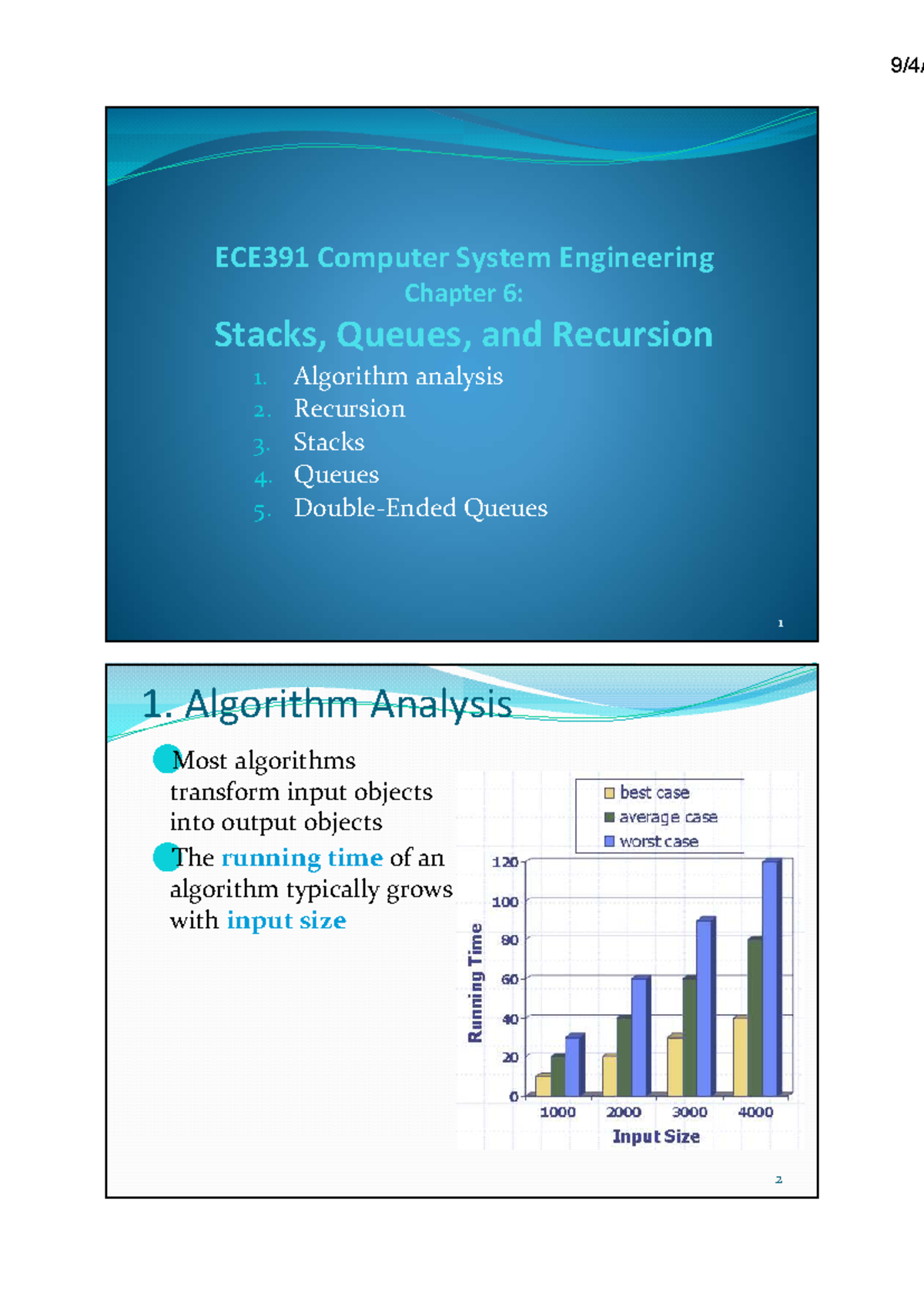 ECE391 Ch6 Stacks Queues Recursions - ####### ECE391 Computer System ...