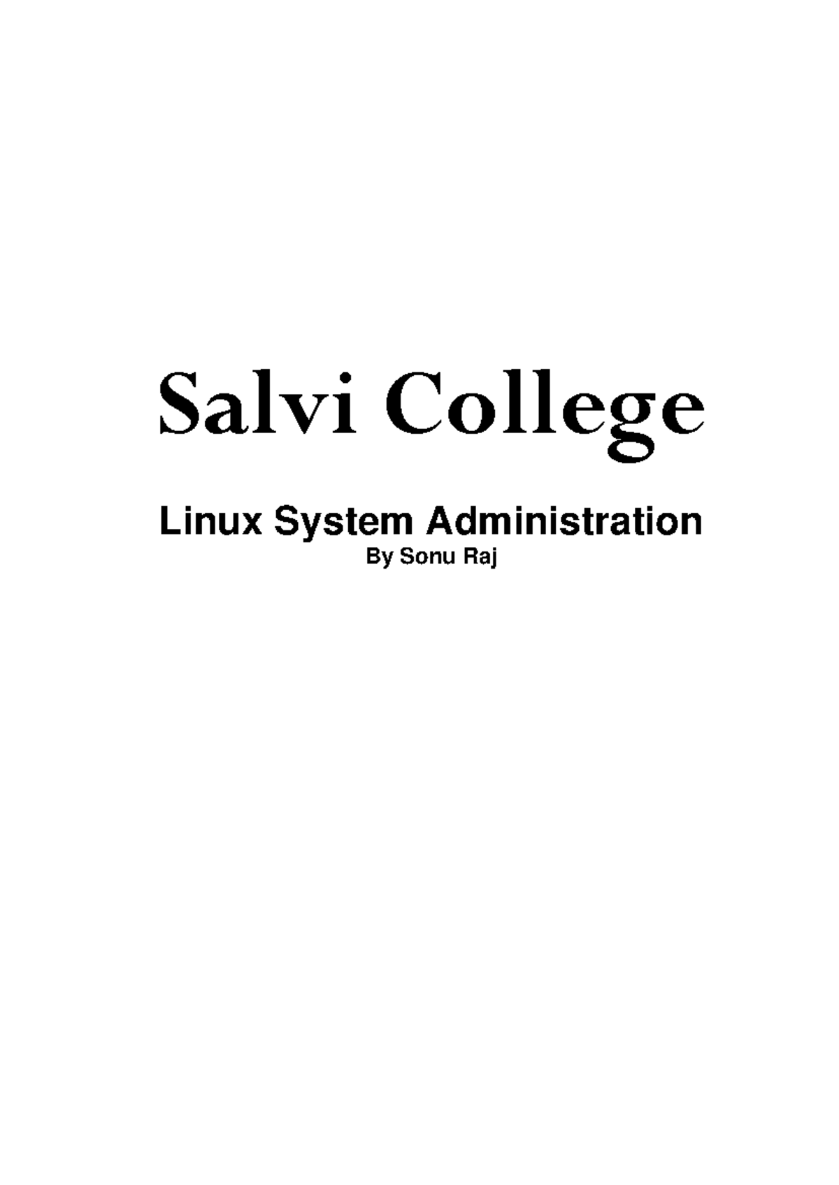 Linux System Administration Notes for Mumbai University (CS101) - Studocu
