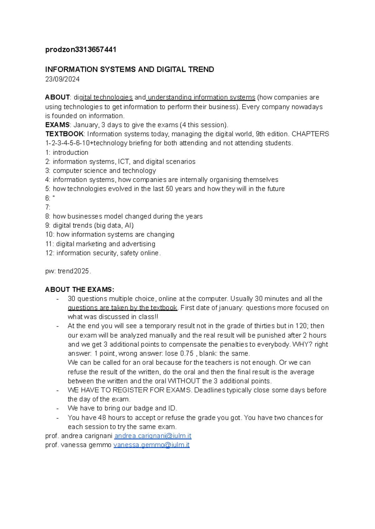 prodzon3313657441 Final Exam Study Guide: Information Systems & Digital ...