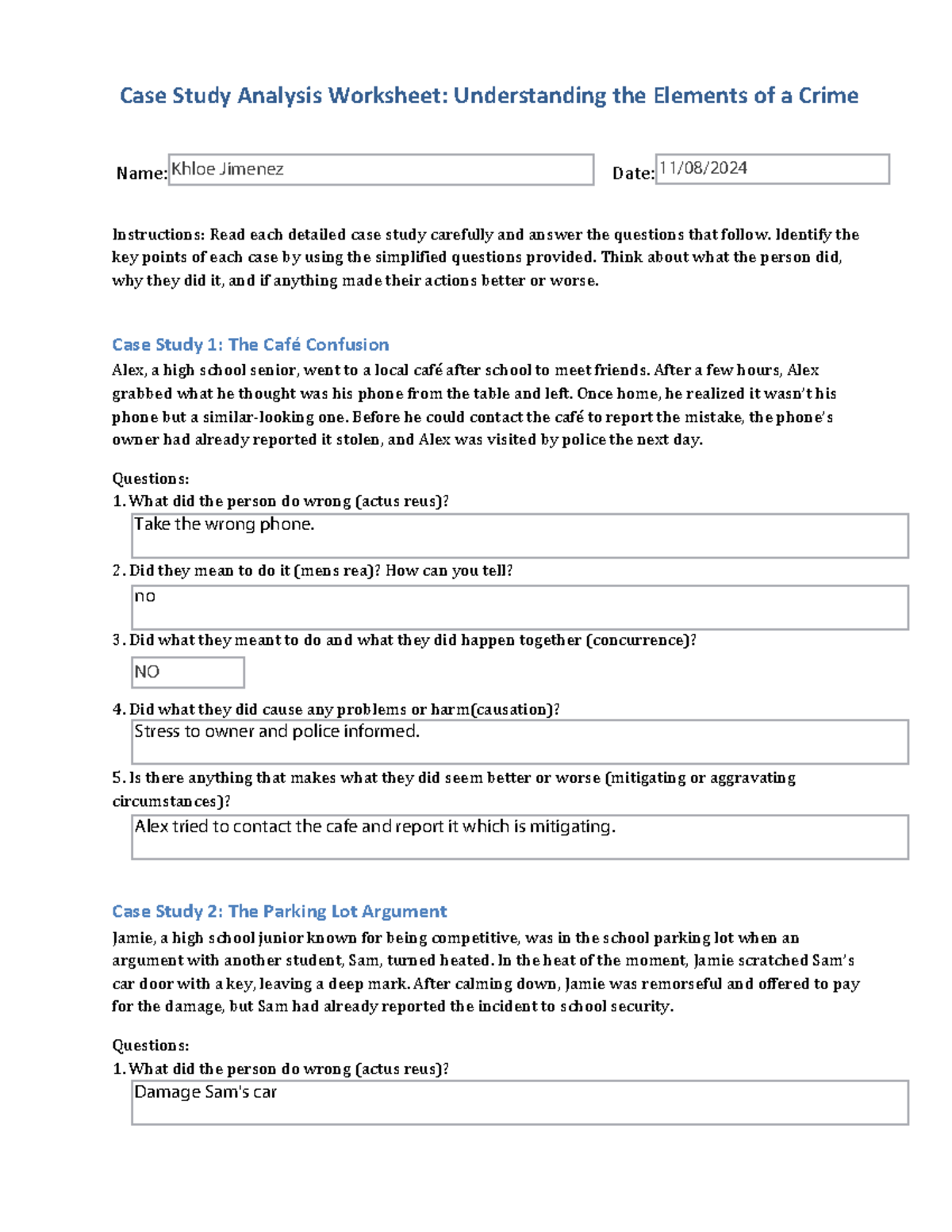 LPSS 6.3 Case Study Analysis Worksheet new - Case Study Analysis ...