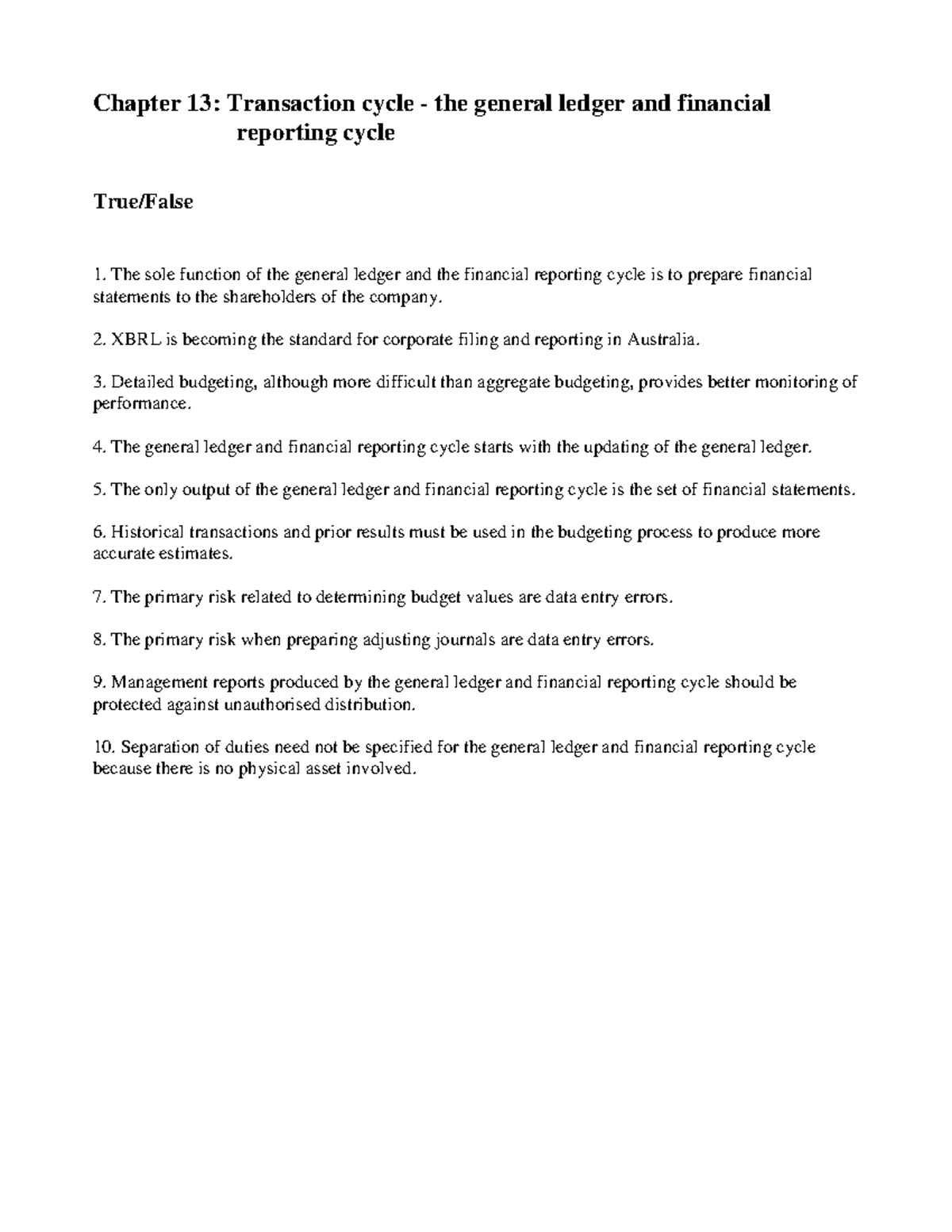 6-GL and FR Cycle - new - Chapter 13: Transaction cycle - the general ...
