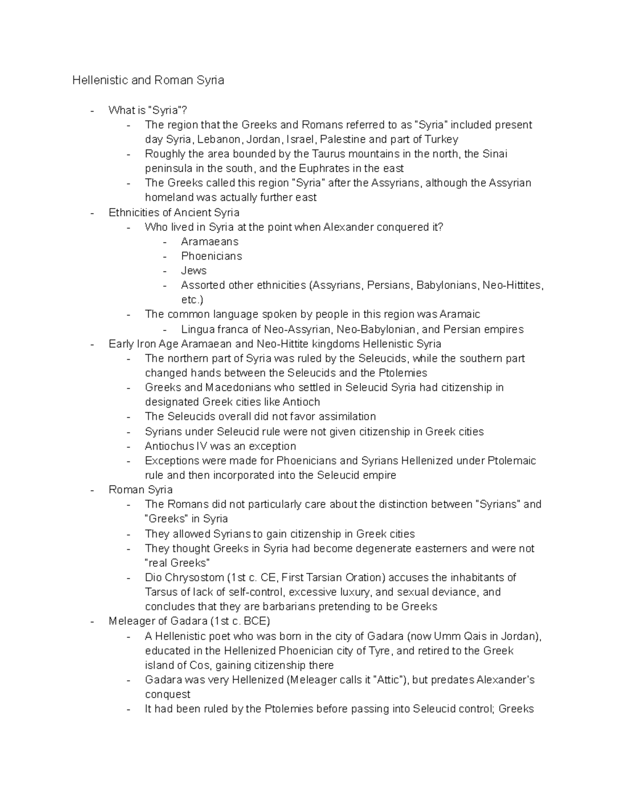 Race Eth Notes - In the class CLSA: 2800 Race Ethnicity in Ancient ...