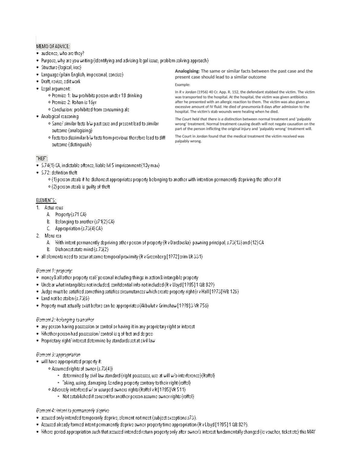 Week 5 criminal law - CRIM LAW NOTES - Statutory evolution of rape law ...