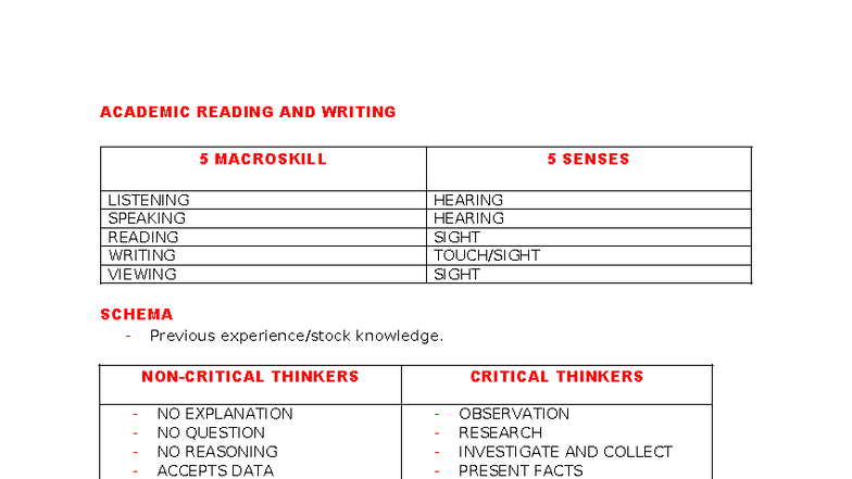 ENG 2 3RD Quarter Academic Reading & Writing Review - Studocu