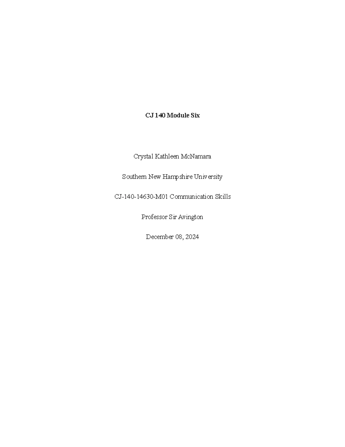 CJ 210 Module Four Assignment Template - CJ 210 Module Four Assignment ...