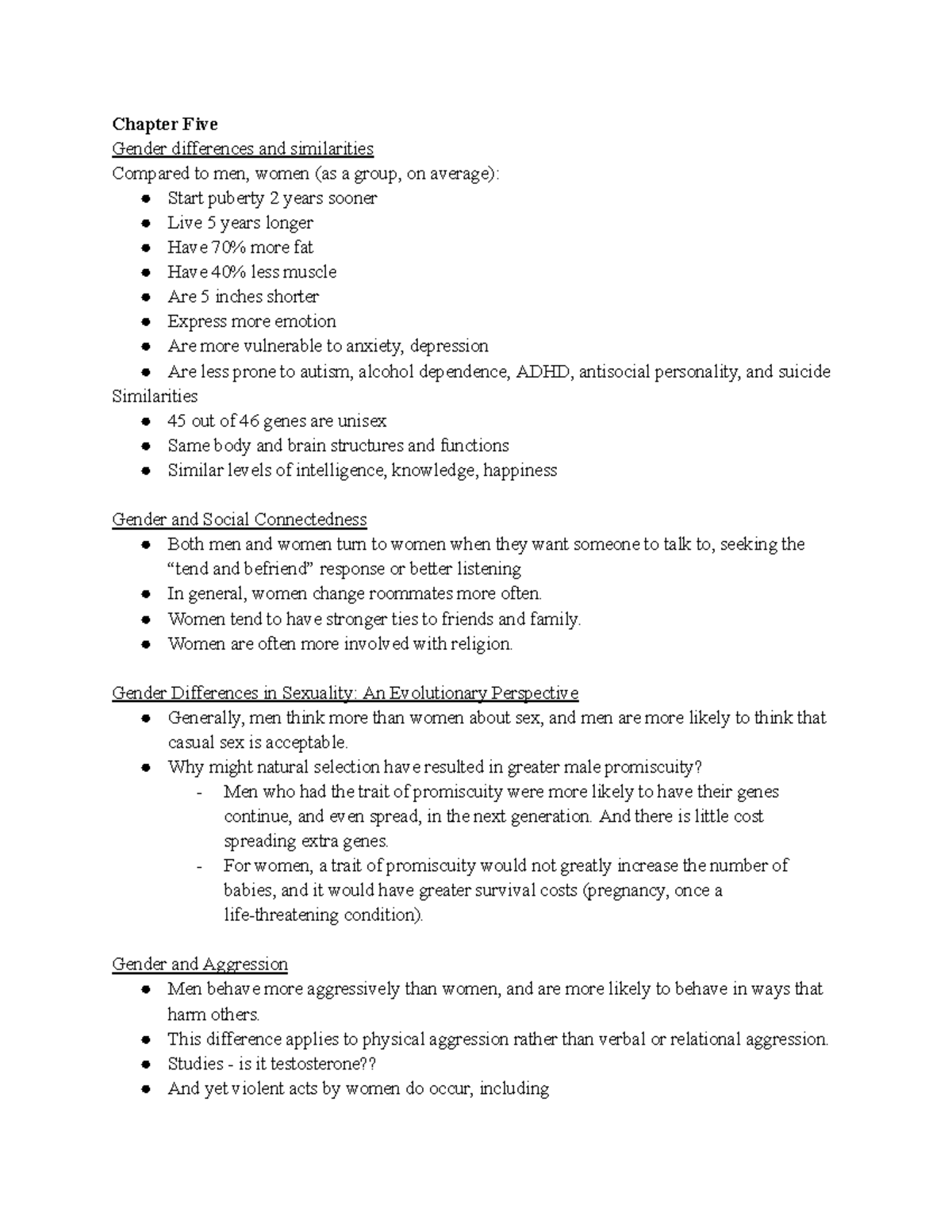 Chapter 5 - Gender Differences, Sexuality, and Development Insights ...