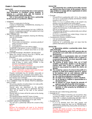 Partnership 1 definition and nature - PARTNERSHIP, GOVERNING LAW ...