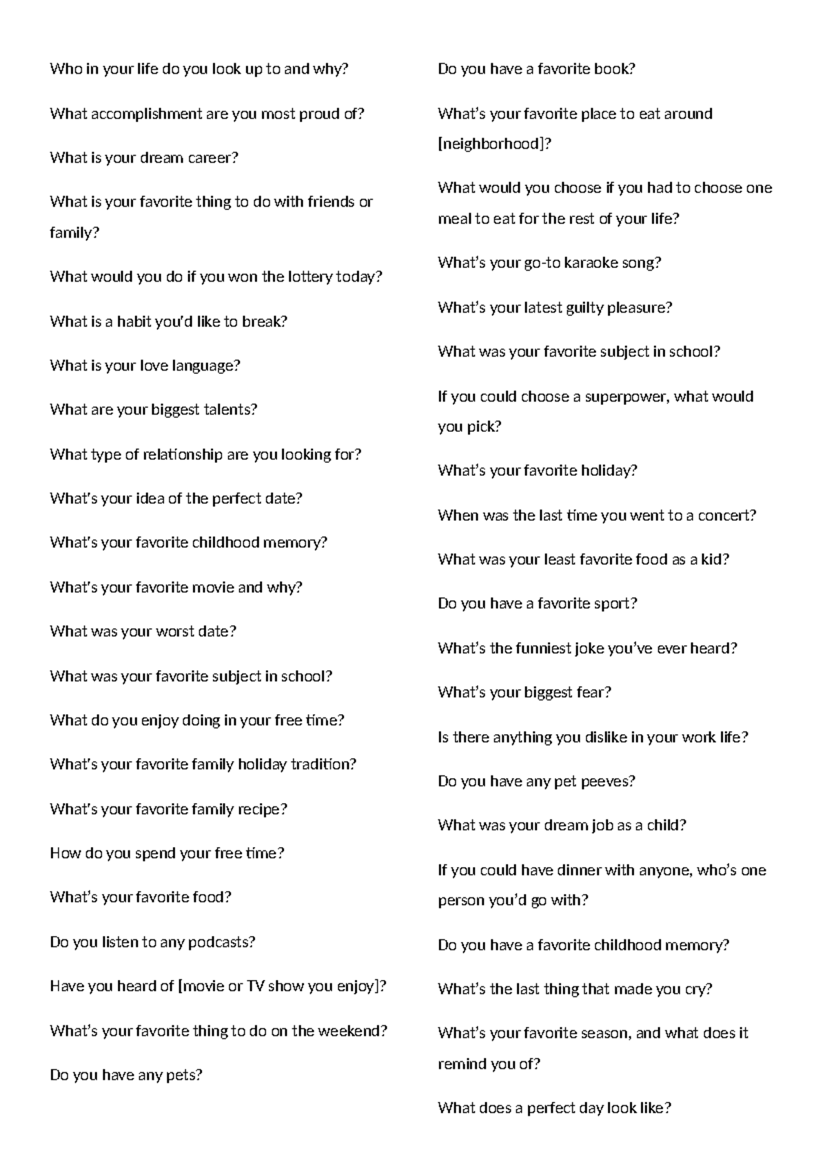 Engaging Discussion Questions for Personal Reflection - Studocu