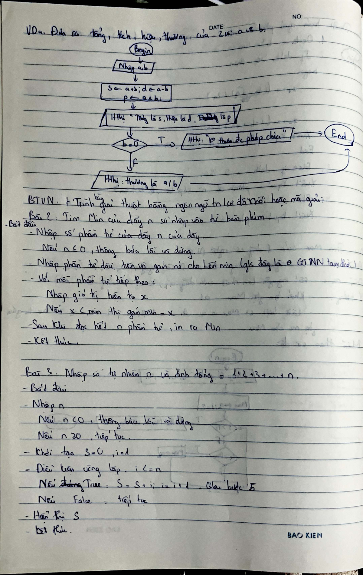 Homework Math Problem: VDu, Dia FG Tong, Tich Hav, Thing Cu'a - Studocu