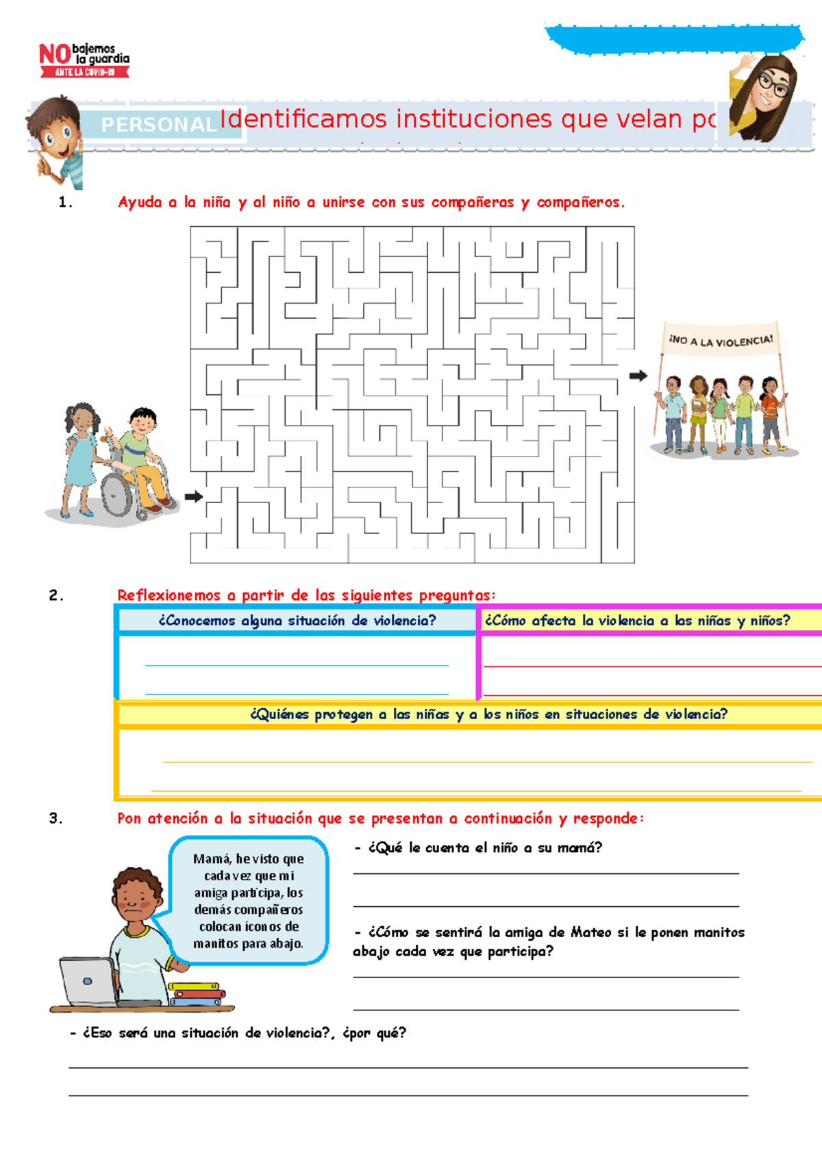 A3 Identificamos Instituciones que Protegen los Derechos de Niños - Studocu