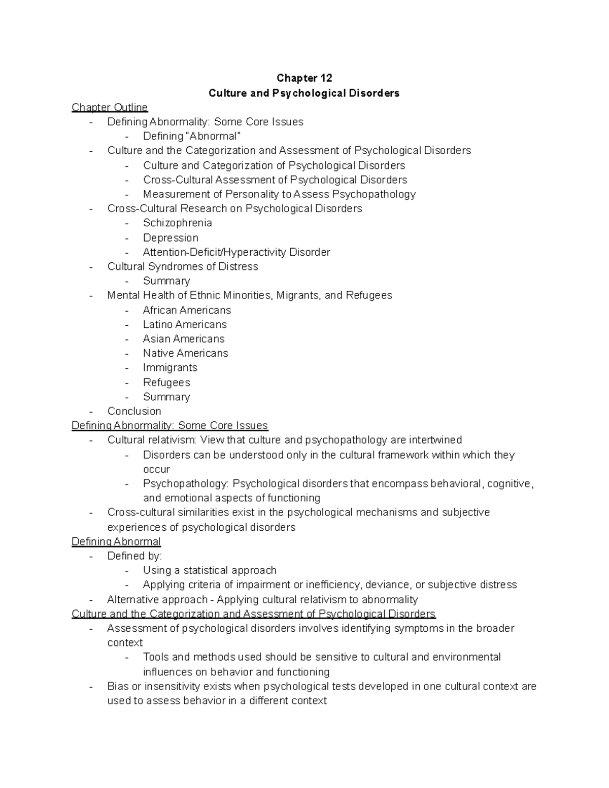 PSYU421 Ch12 Pt1 - PPT Lecture Notes - Chapter 12 Culture and ...