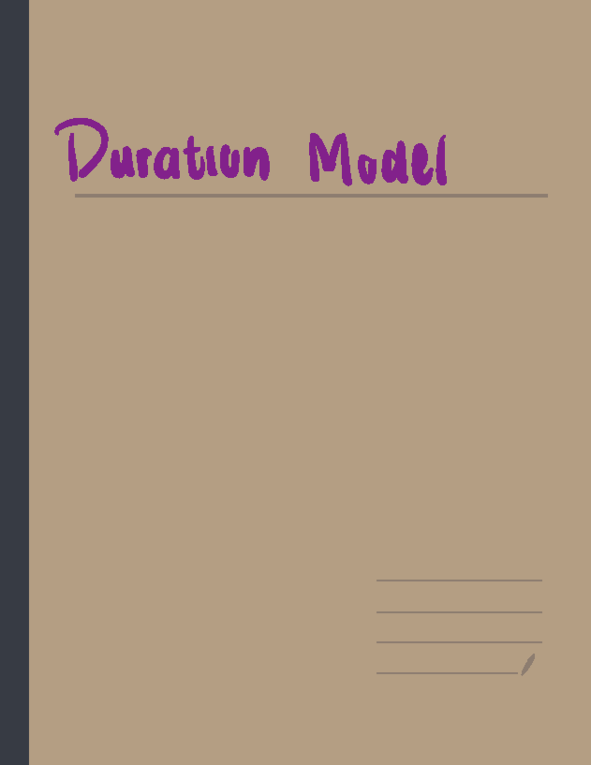 Duration Model Overview: Calculating Duration for Interest Rate ...