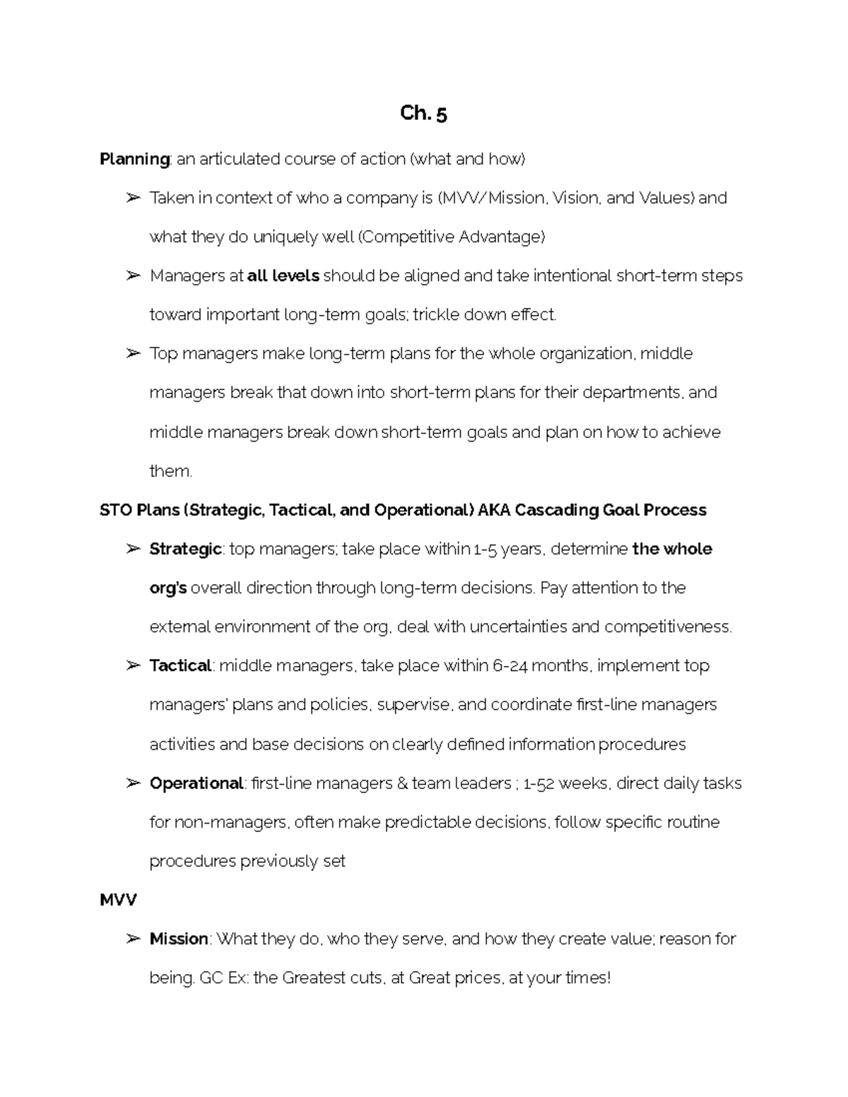 MGT 202 Midterm Study Notes: Strategic Planning and HRM Insights - Studocu
