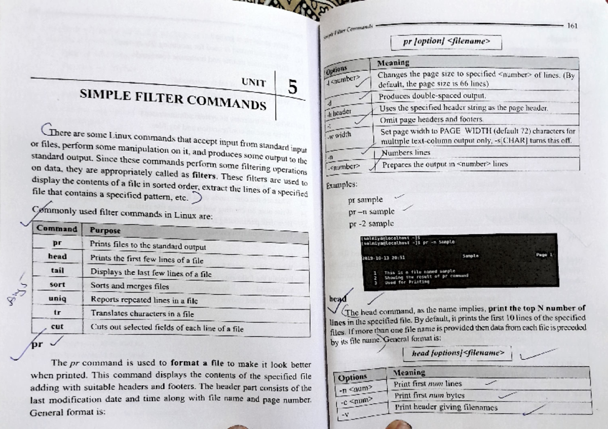 Linux Administration: Simple Filter Commands (MOD 5) - Studocu