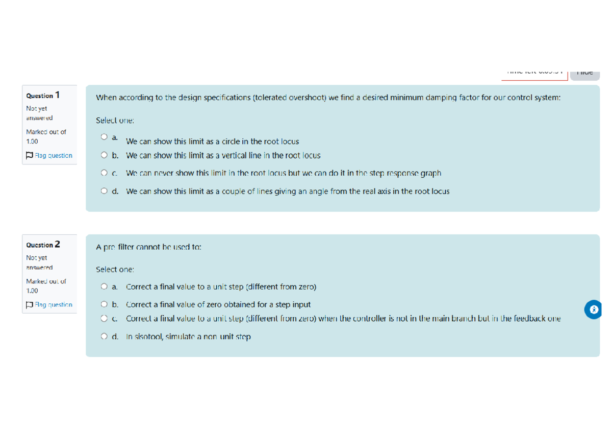 Test M2 - Root Locus Questions and Answers - Studocu