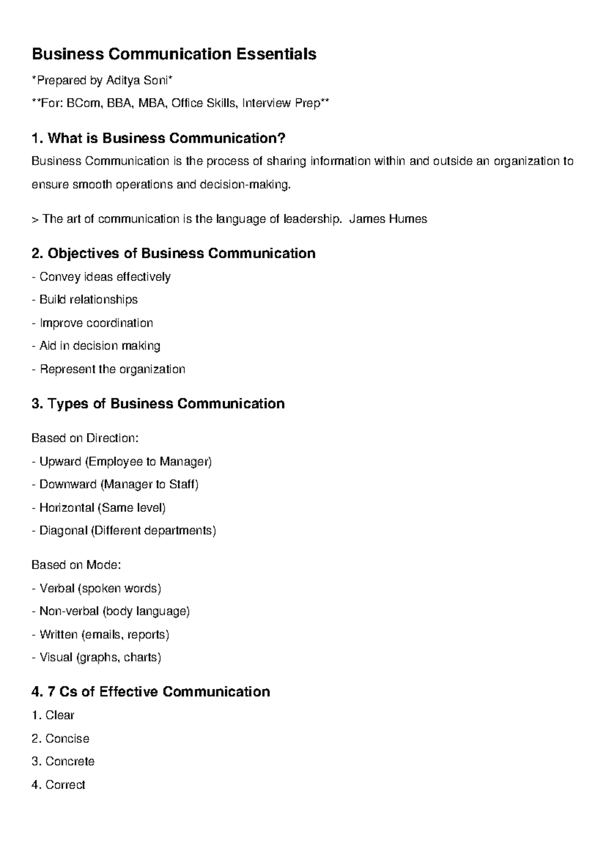 Business Communication Essentials: Key Concepts & Skills (BCom, BBA ...