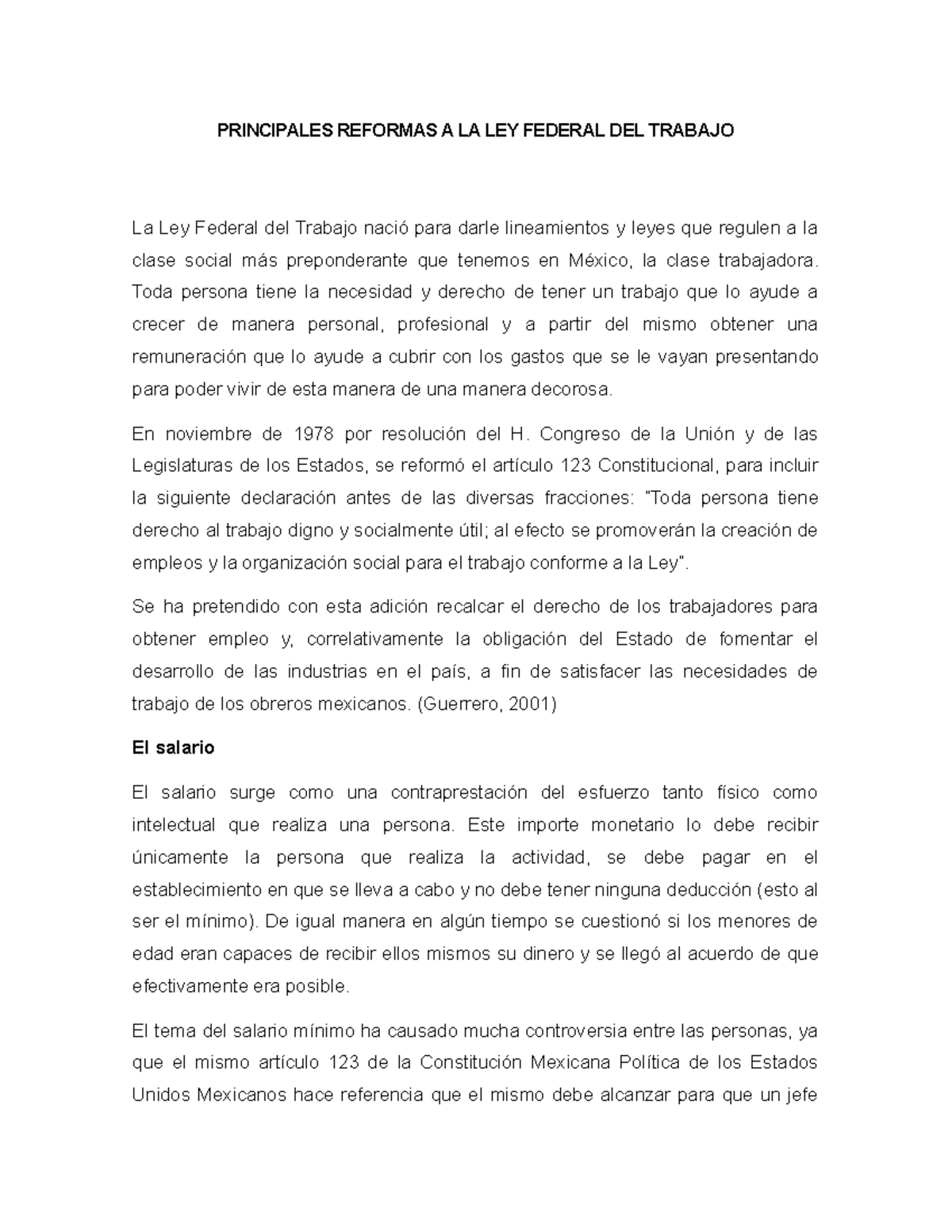 Reformas Clave a la Ley Federal del Trabajo en México: Análisis 2023 ...