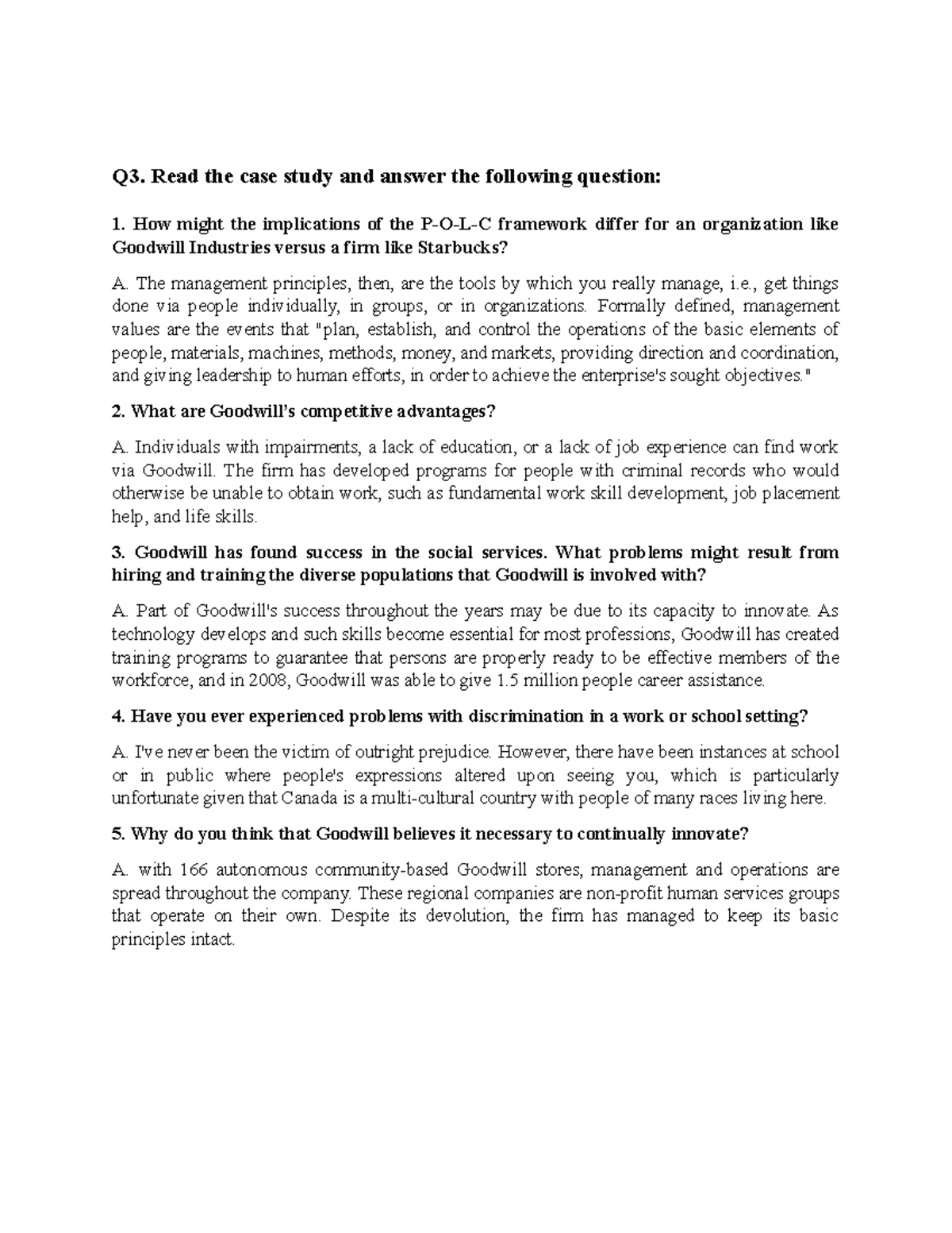 SME Q&A Case Study Analysis Paper (Final Exam) - Studocu