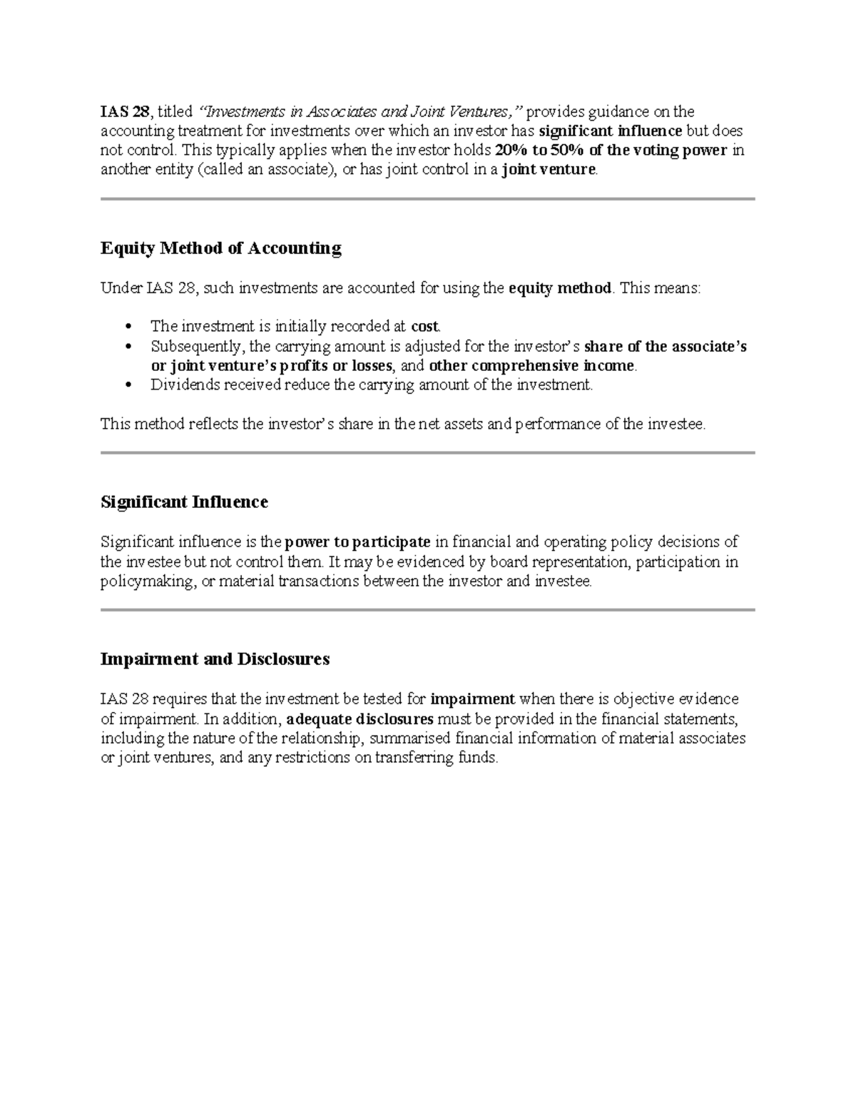 IAS 28 - Accounting for Investments in Associates and Joint Ventures ...
