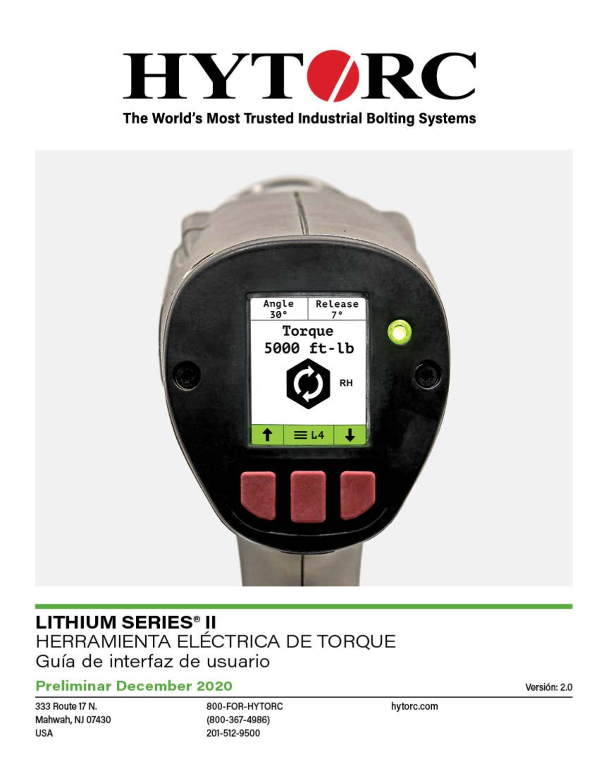 Guía de Usuario Preliminar para el Sistema de Torque Eléctrico LST-5000 ...