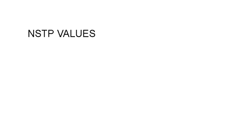 NSTP-CWTS Notes: Vision, Mission, Values, and Civic Engagement - Studocu