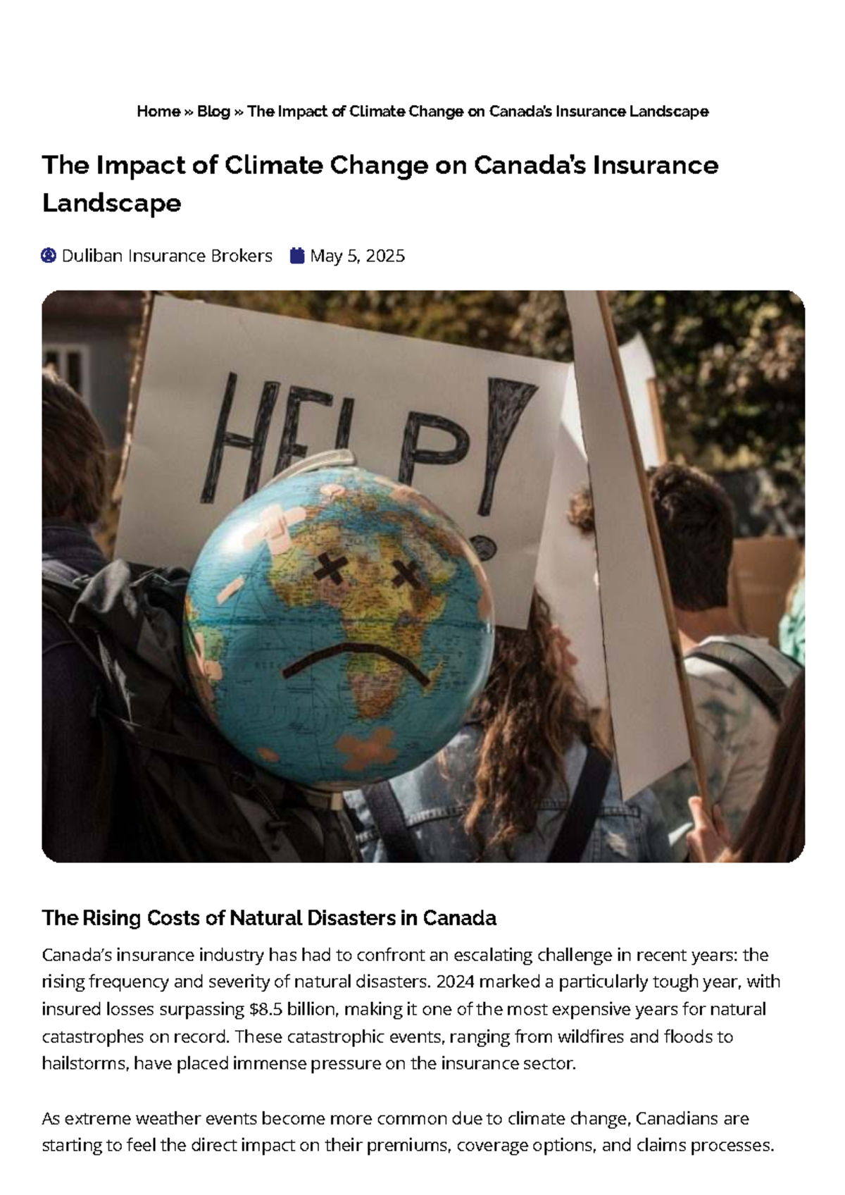 R3 - The Impact of Climate Change on the Insurance Landscape - Studocu