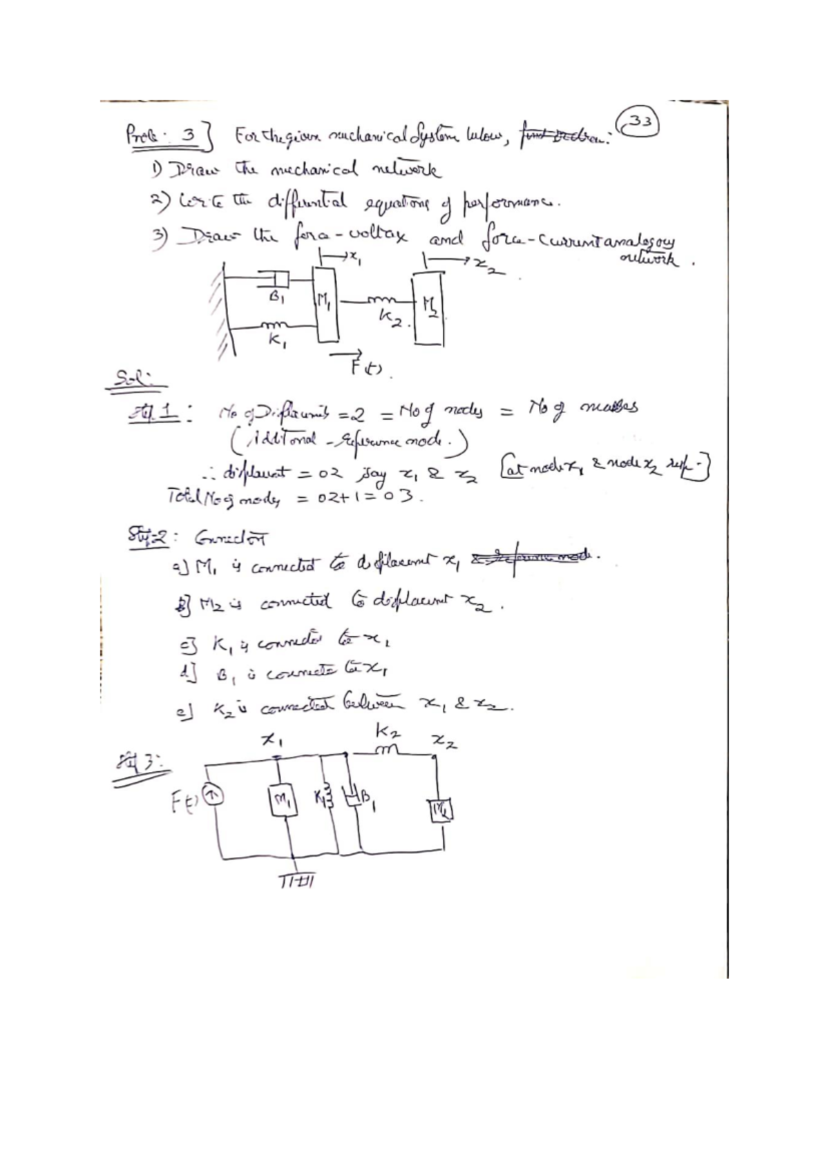 CS 8 - Tut-8: Mechanical System Analysis and Differential Equations ...