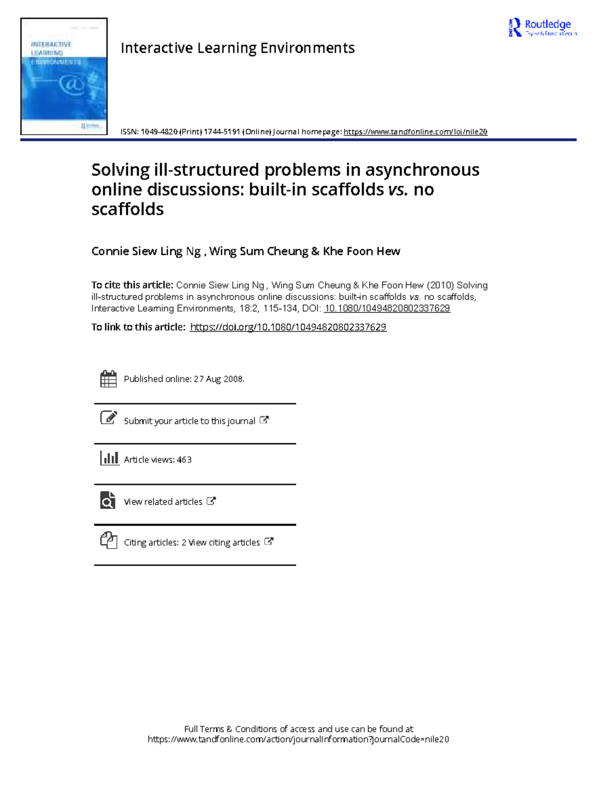 04 Solving Ill-Structured Problems in Asynchronous Online Discussions ...