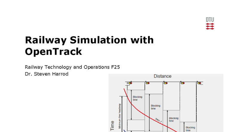 DTU 62622 F25 Railway Simulation Intro with OpenTrack Techniques - Studocu