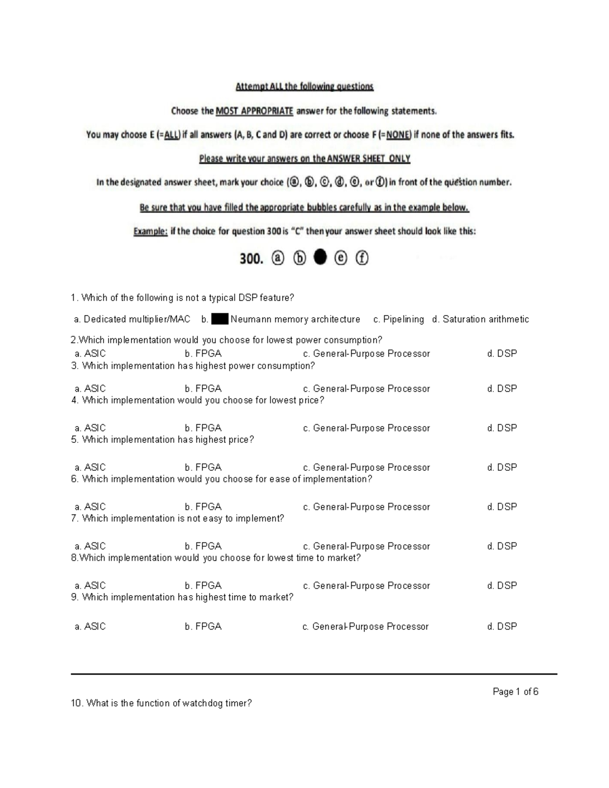 Embedded Systems Midterm Exam Review Questions and Answers - Studocu