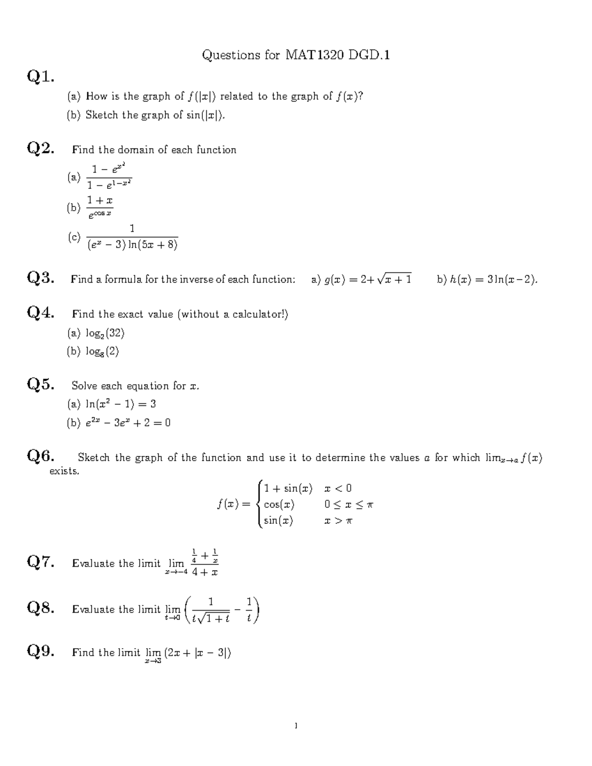 MAT1320 DGD Questions and Solutions for Study Review - Studocu
