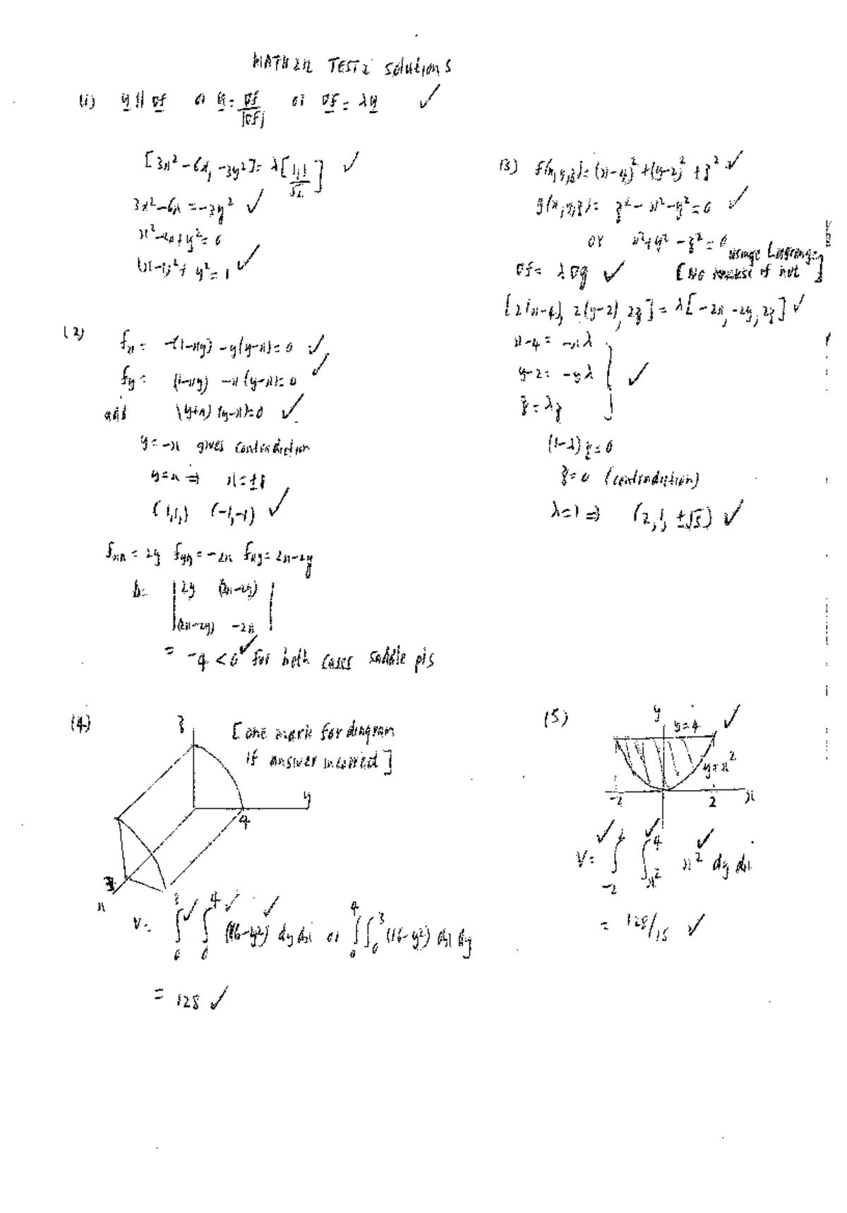 Math 212 Final Exam Assignment 3 Solutions and Problems - Studocu