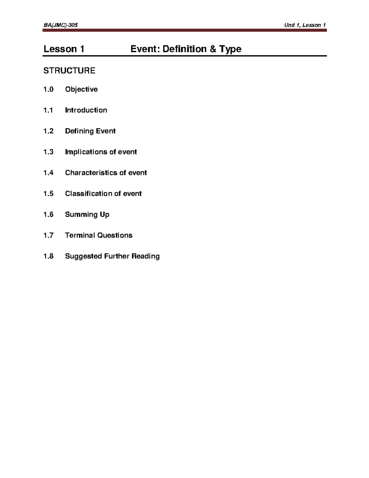 EM 5th Sem - Lesson 1: Definition & Types of Events in Event Management ...