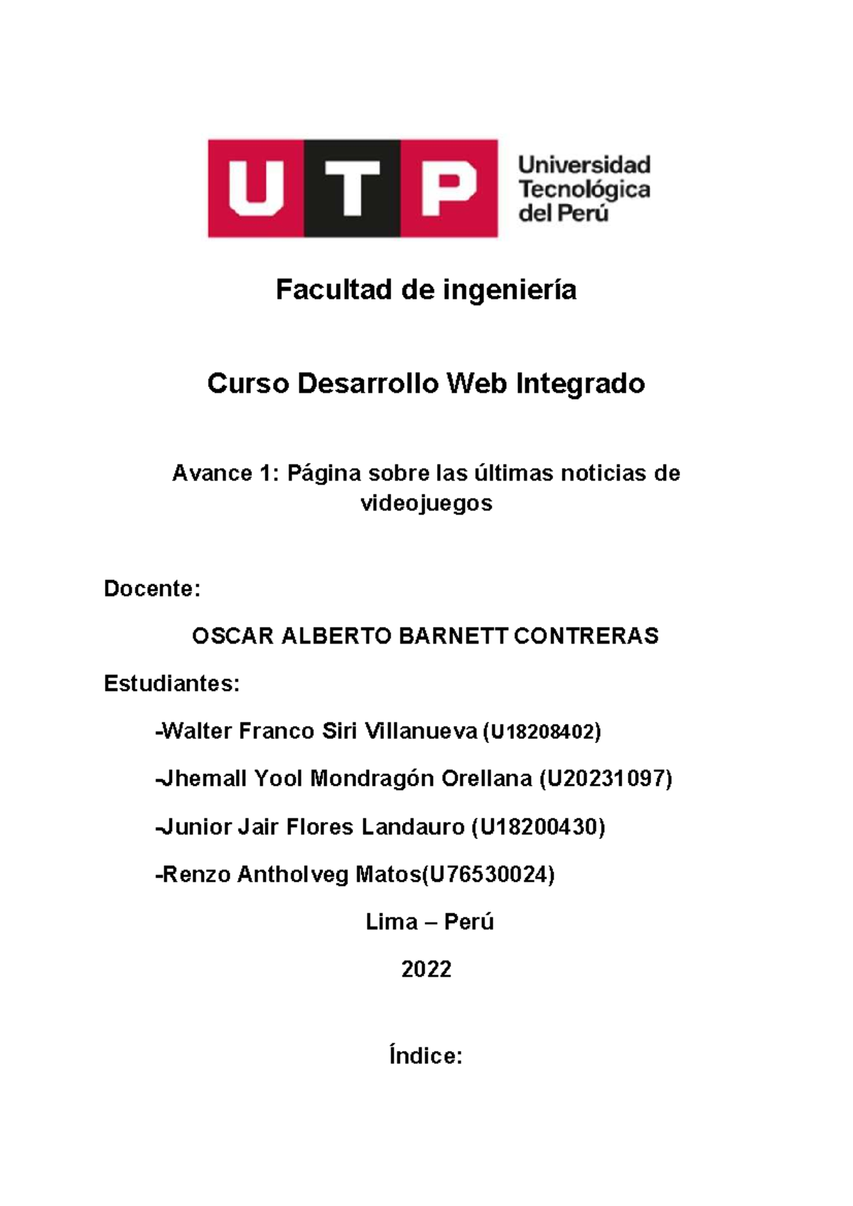 Desarrollo Web Integrado DWI 4.0: Proyecto de Noticias de Videojuegos ...