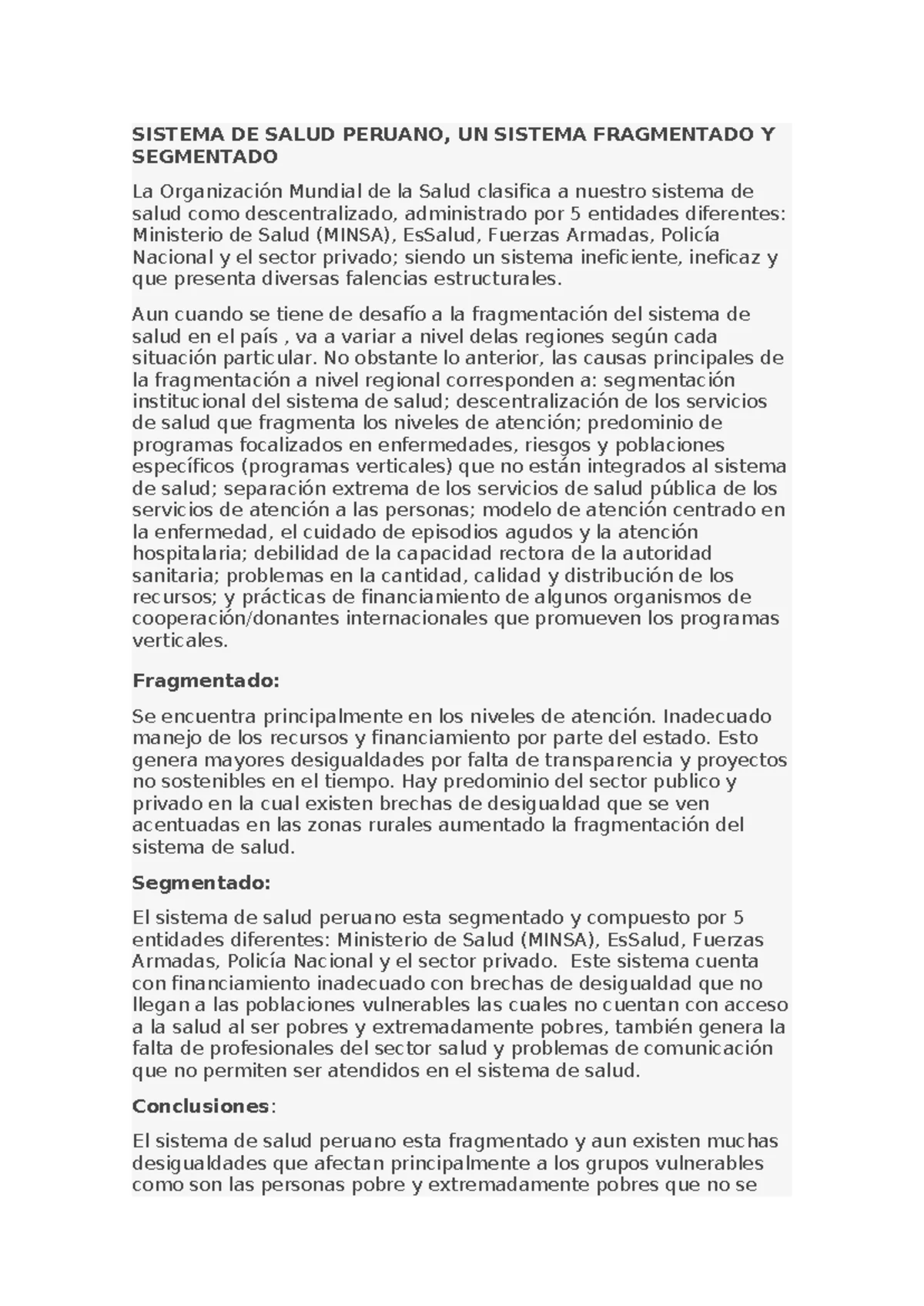 Diferencias clave entre RIS, RISS y redes de salud integradas - Studocu