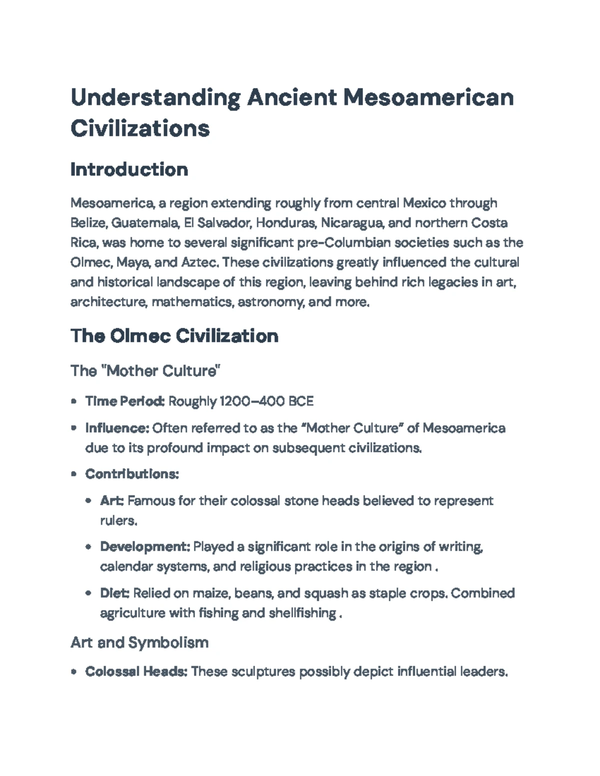 Mesoamerican Civilizations: In-Depth Study of Aztecs, Mayas, Olmecs ...
