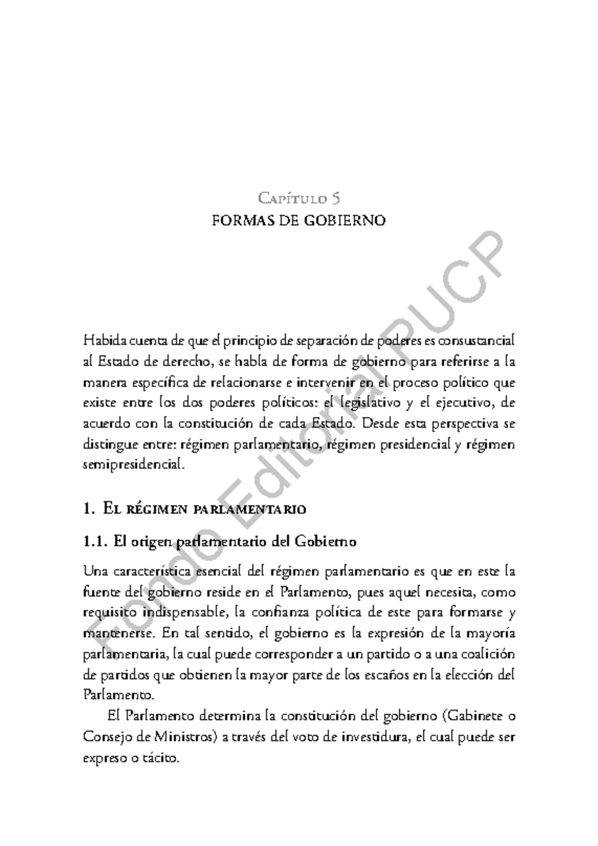 Formas de Gobierno y sus Características - Capítulo 5 (109-121) - Studocu
