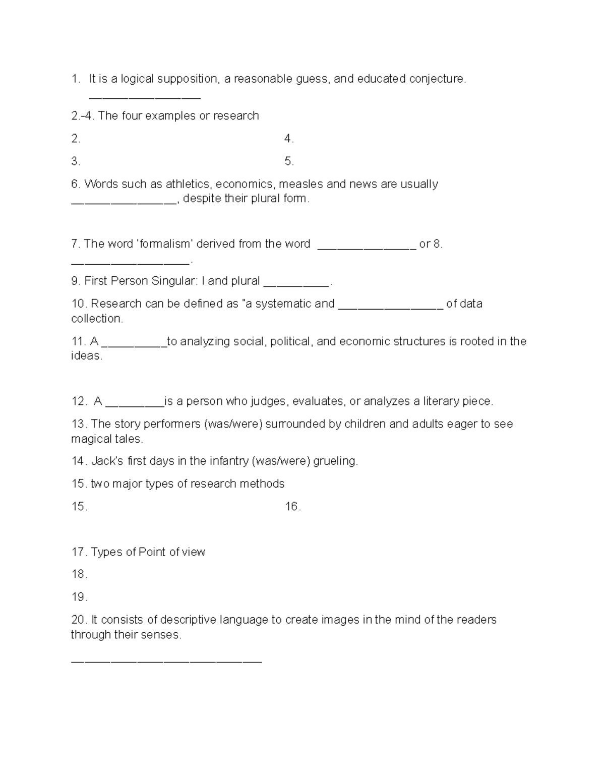 oral communication - It is a logical supposition, a reasonable guess ...