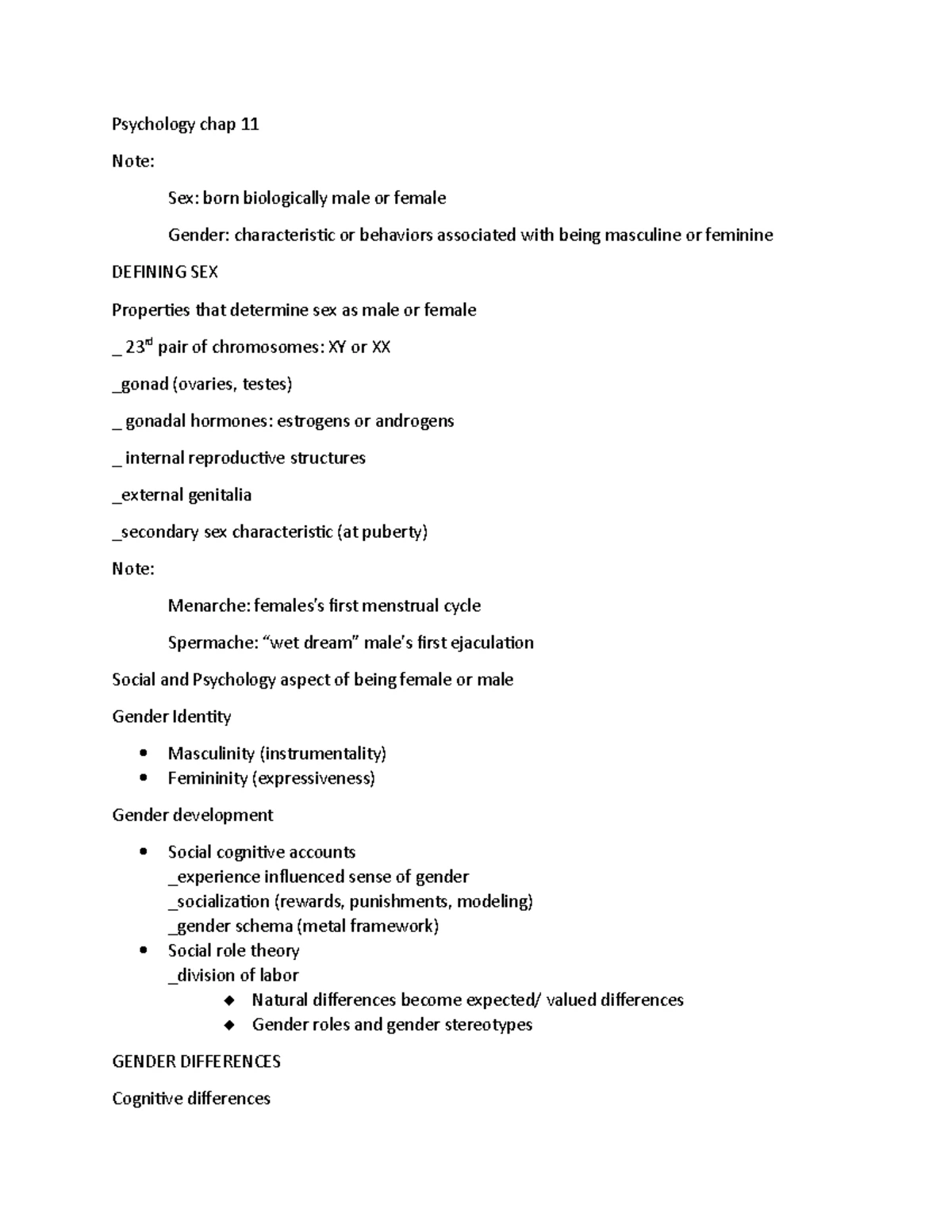 PSYC 2301 Final Exam Study Guide: Key Terms & Objectives Overview - Studocu