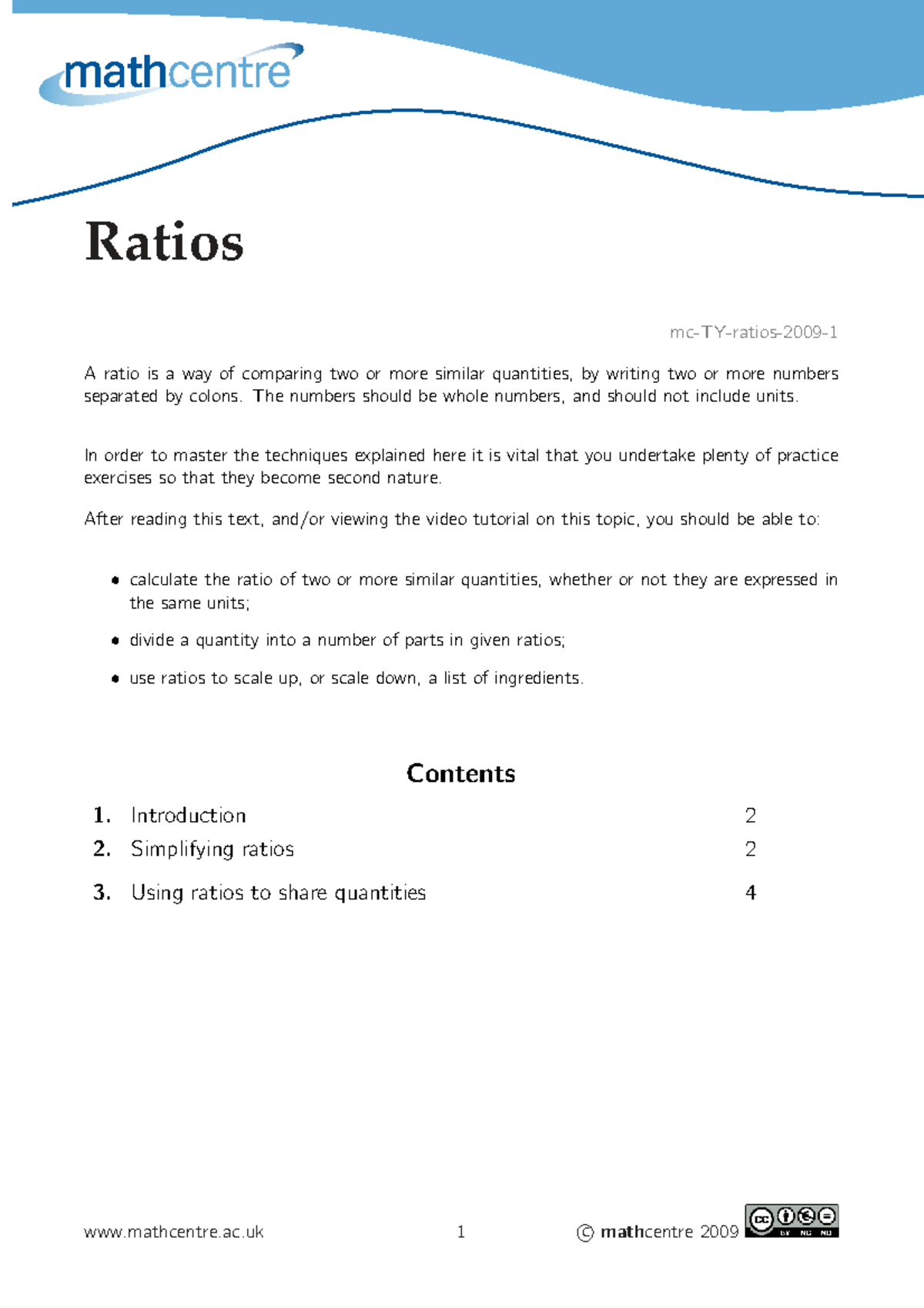 Math 101: Understanding Ratios and Rates - Study Notes - Studocu