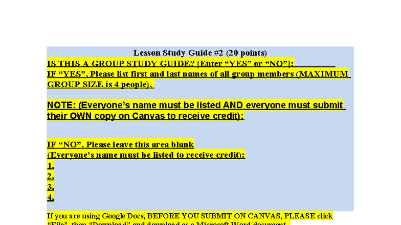 CADV 352 Lesson Study Guide: Emotional & Self Development - Studocu