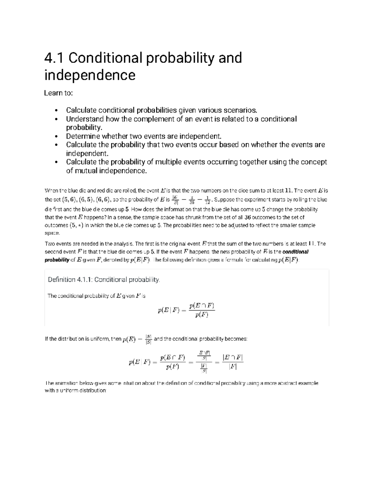 MAT-230 Module 4: Conditional Probability & Random Variables - Studocu