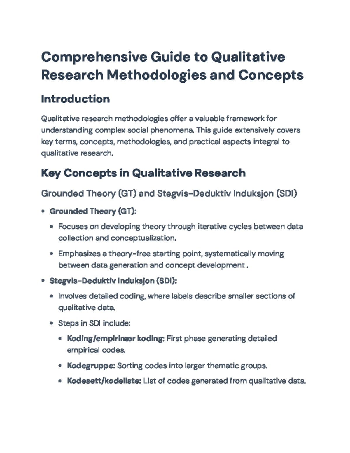 Comprehensive Guide to Qualitative Research Methodologies (Course 101 ...