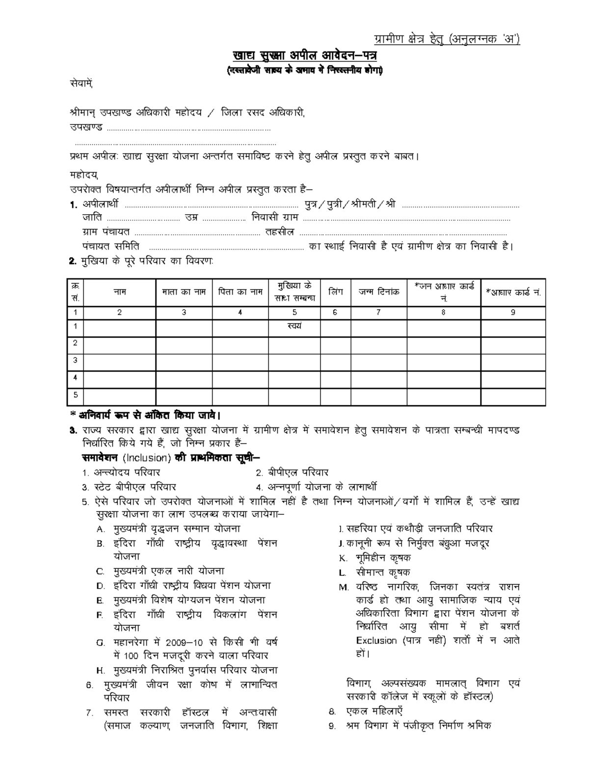 NFSA-Rural-4page: खाद्य सुरक्षा अधिनियम पर जांच रिपोर्ट - Studocu