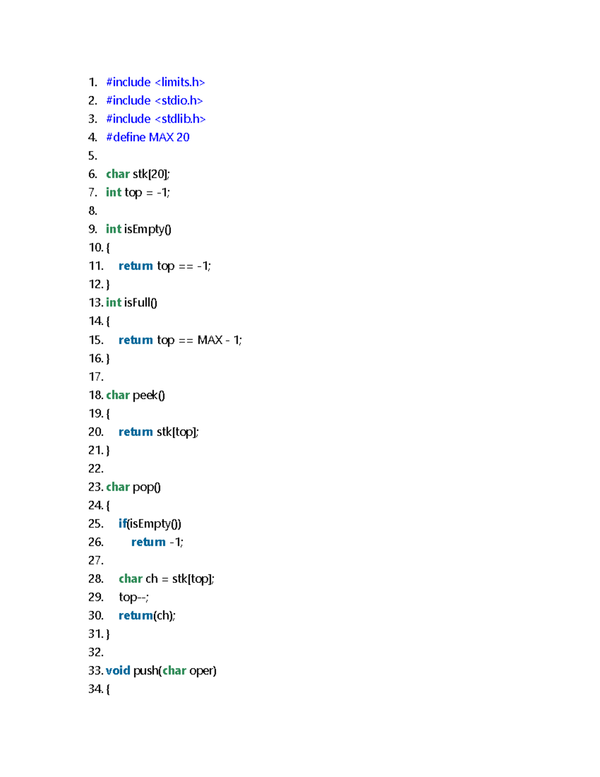 CS101: Conversion of Infix to Postfix Notation - Studocu