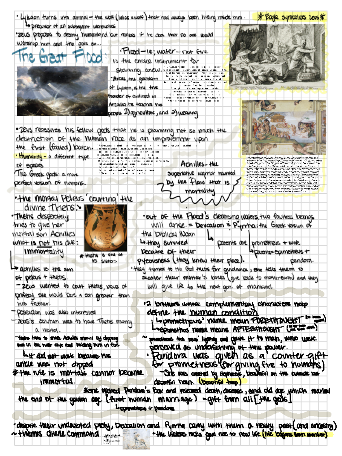 Greek and Roman Mythology 101: The Gigantomachy and Human Origins - Studocu