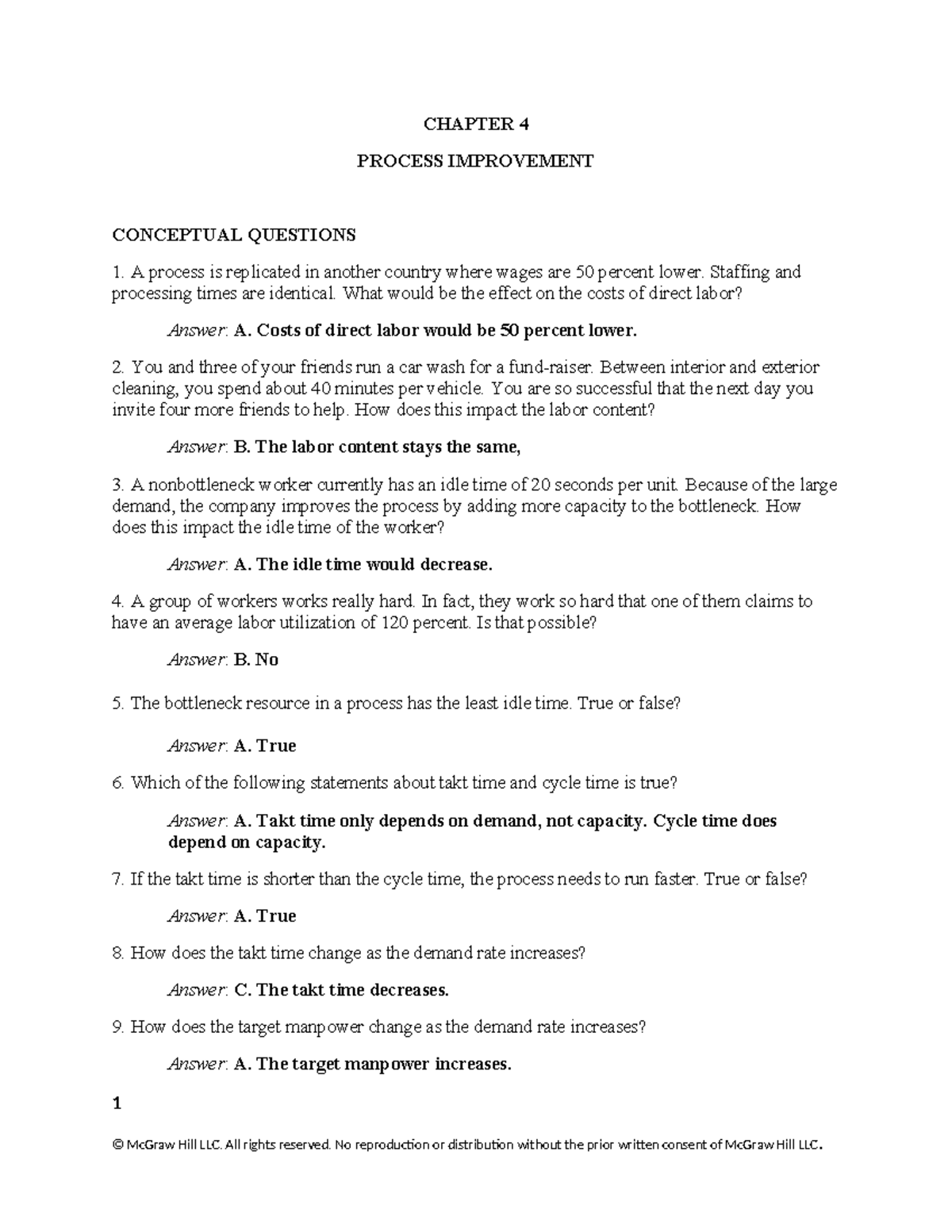 Cacho 3e SM C04 - Solutions to Chapter 4 Process Improvement Questions ...