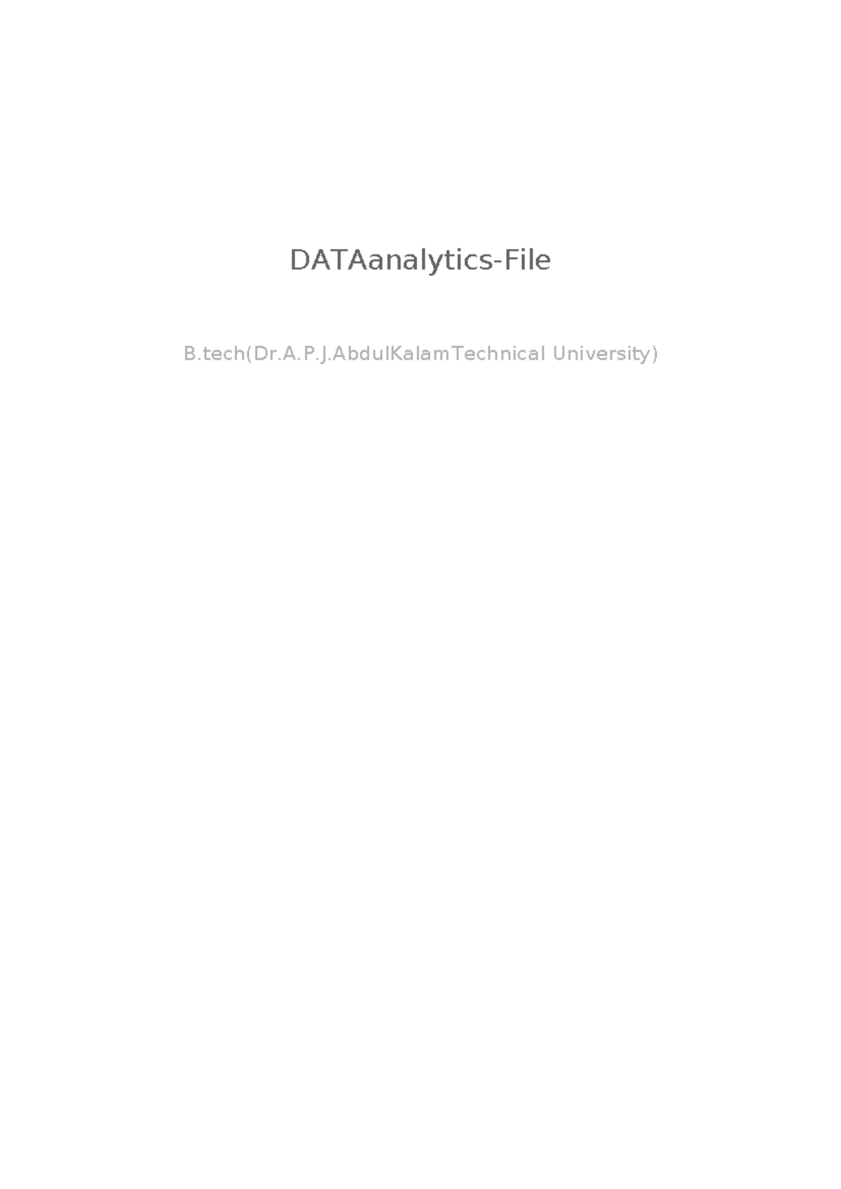Data-analytics-file - Daa notes - DATAanalytics-File B(Dr.A.P.J ...