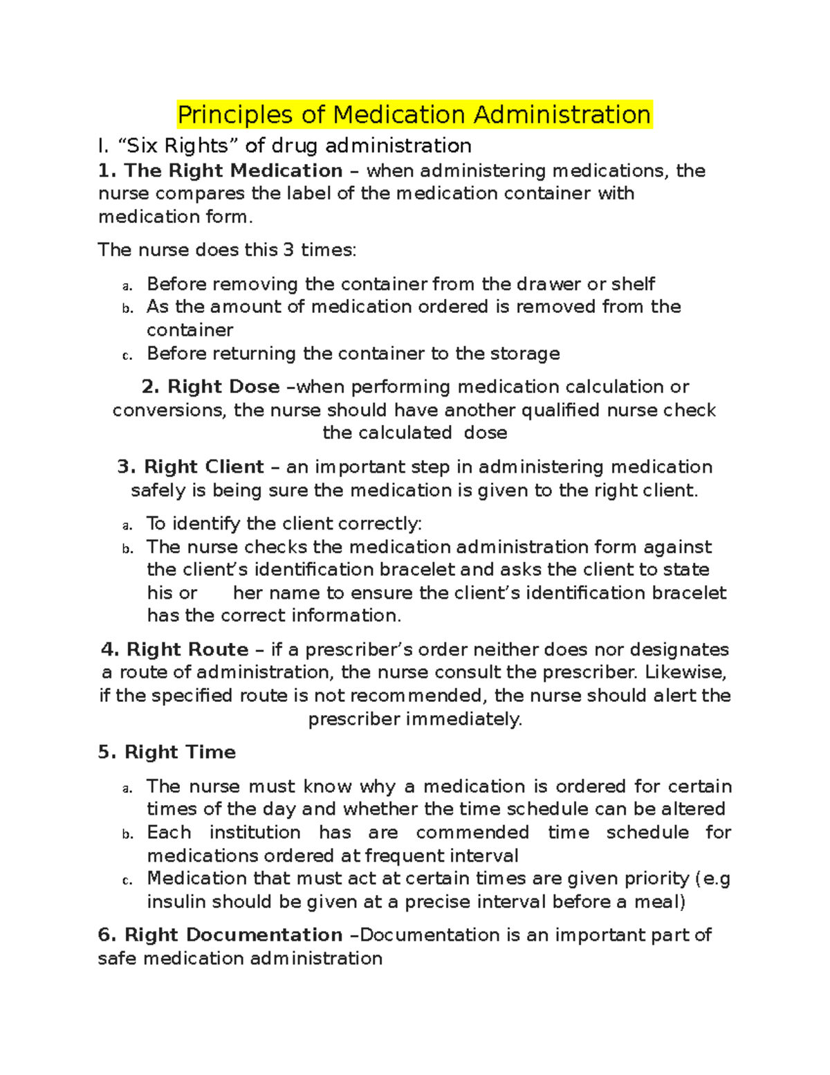 EASY Medication Administration AND Medication Calculations - Principles ...